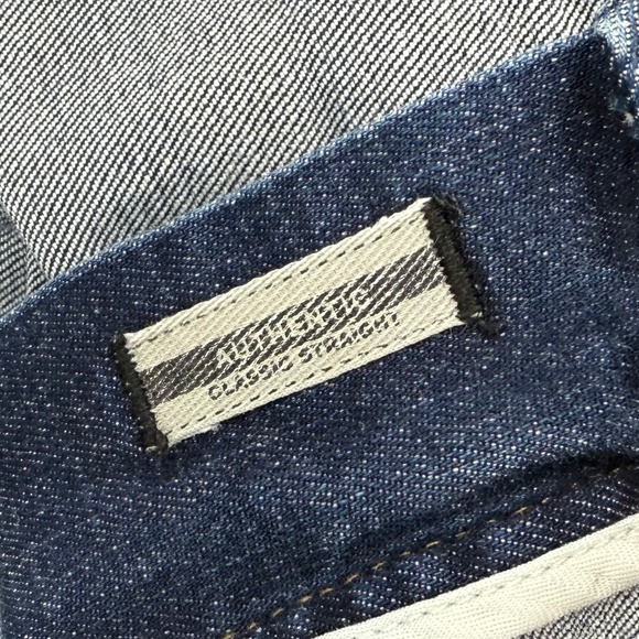 John Varvatos Jeans Men 38 Blue Star USA Classic Straight Leg Denim Mid Rise - Picture 8 of 16